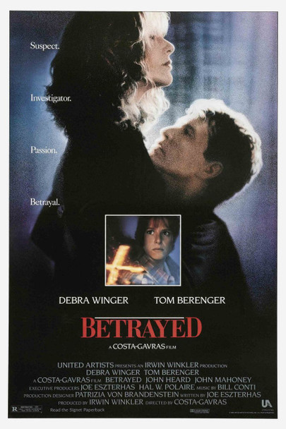 BETRAYED (1988) ORIGINAL CINEMA POSTER