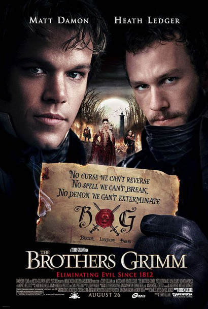 Póster de cine original de los hermanos grimm (estilo regular de doble cara e) (2005)