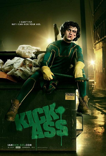 KICK-ASS Poster - (Aaron Johnson) double sided ADVANCE US ONE SHEET (2010) ORIGINAL CINEMA POSTER