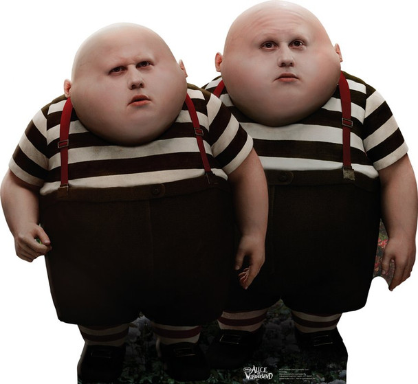 Tweedle Dee and Tweedle Dum - Matt Lucas (Disney's Alice In Wonderland) (2010) - Lifesize Cardboard Cutout / Standee