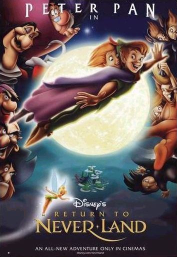RETURN TO NEVERLAND (International Reprint) REPRINT POSTER