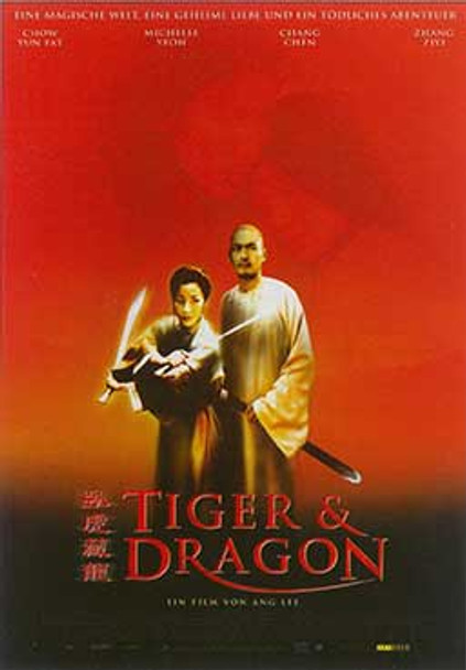 Affiche cinéma originale tigre accroupi dragon caché (allemand)
