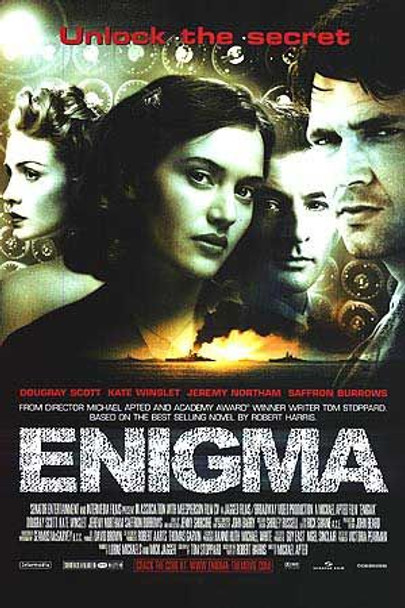 Affiche de cinéma originale Enigma (simple face régulière)