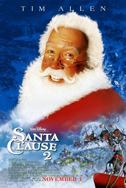 Affiche de cinéma originale du Père Noël 2 (double face régulière)
