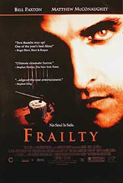 FRAILTY (Single Sided Video) ORIGINAL VIDEO/DVD AD POSTER