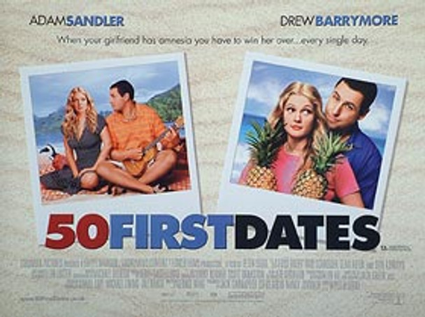 50 første dates original biografplakat