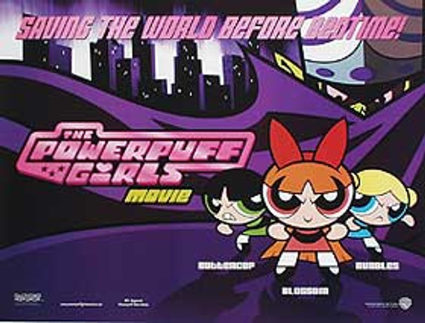 POWERPUFF GIRLS (DOUBLE SIDED) ORIGINAL CINEMA POSTER