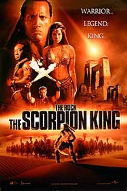 Le roi scorpion (advance b double face) affiche cinéma originale