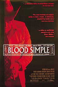BLOOD SIMPLE (Double Sided Regular) ORIGINAL CINEMA POSTER