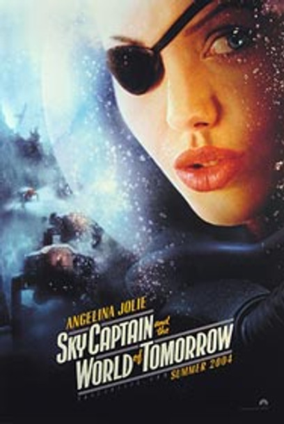 Cartel de cine original de Sky Captain y el mundo del mañana (avance a doble cara)