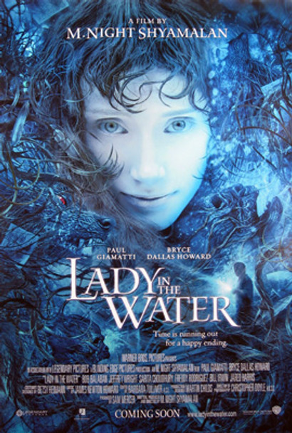 Cartel de cine original de La dama en el agua (regular de doble cara)