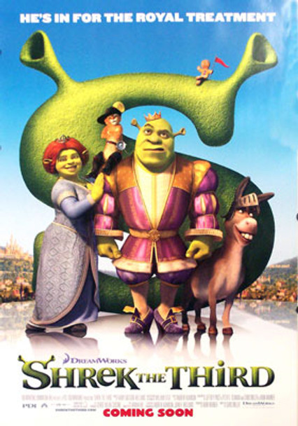 SHREK THE THIRD (Double Sided Advance Style B) ORIGINAL CINEMA POSTER