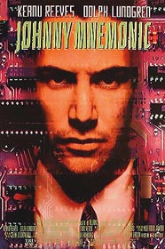 JOHNNY MNEMONIC (Single Sided Video) ORIGINAL VIDEO/DVD AD POSTER