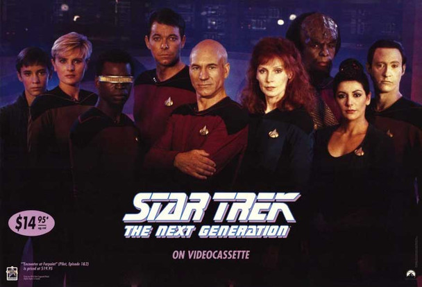Star Trek: póster en vídeo original de próxima generación
