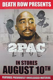 TUPAC LIVE ORIGINAL MUSIC POSTER