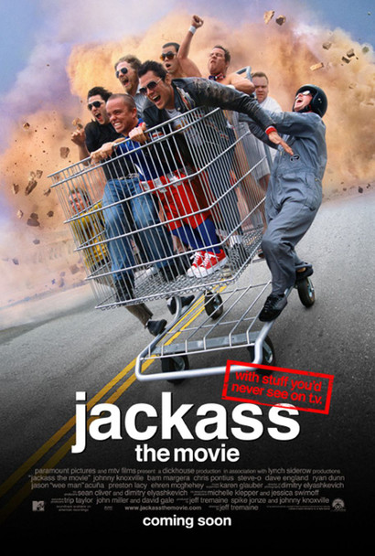 JACKASS THE MOVIE (DOUBLE Sided Regular) ORIGINAL CINEMA POSTER