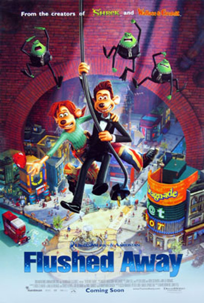 FLUSHED AWAY (Double Sided Advance Style B) ORIGINAL CINEMA POSTER