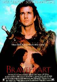 BRAVEHEART (Single Sided Reprint) (MEL GIBSON & SOPHIE MARCEAU) REPRINT POSTER