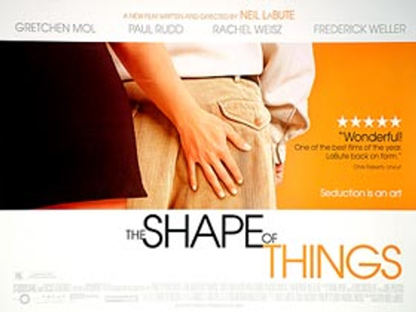 THE SHAPE OF THINGS ORIGINAL CINEMA POSTER