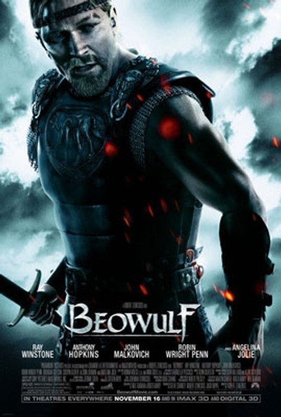Cartel de cine original de Beowulf (regular de doble cara)