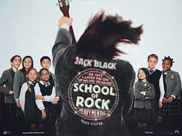 SCHOOL OF ROCK (DOUBLE SIDED) ORIGINAL CINEMA POSTER