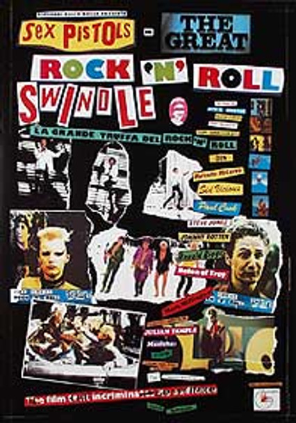 Sex Pistols - de grote rock & roll-zwendel (herdruk) herdrukposter