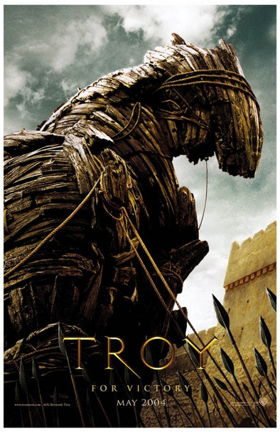 Troy (caballo de avance de una sola cara) (recubrimiento uv/alto brillo) cartel de cine original
