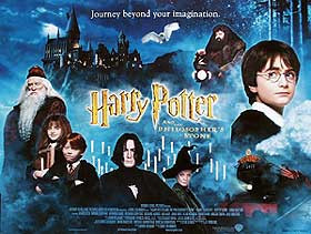 HARRY POTTER AND THE PHILOSOPHER'S STONE (Single Sided) ORIGINAL CINEMA POSTER