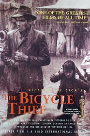 THE BICYCLE THIEF (Single Sided 50th Anniversary) ORIGINAL CINEMA POSTER