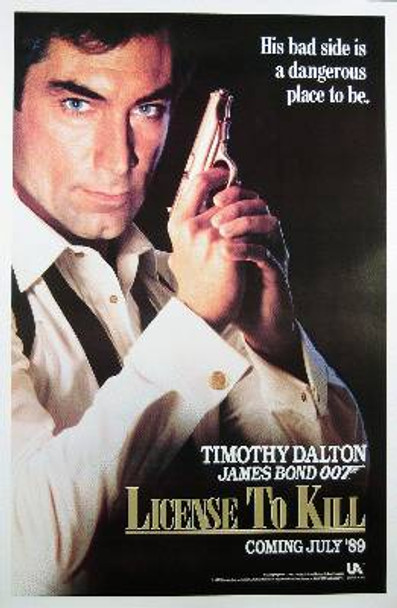 LICENCE TO KILL (Single Sided Advance) ORIGINAL CINEMA POSTER