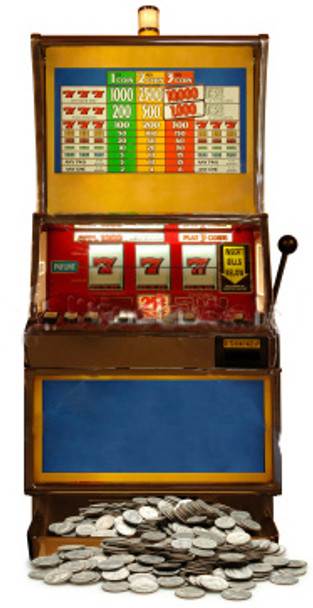 Fruit Machine (One Armed Bandit) - Lifesize Cardboard Cutout / Standee