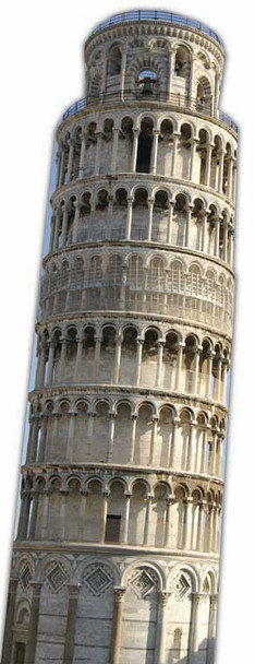 The Leaning Tower of Pisa - Lifesize Cardboard Cutout / Standee