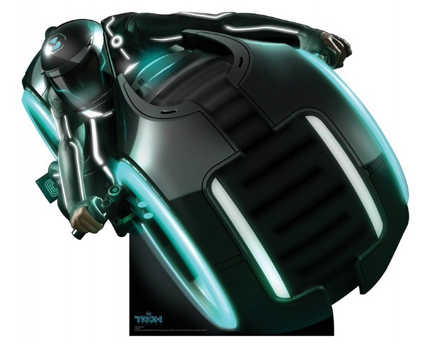 Light Cycle / Bike (Tron Legacy) Glow In The Dark cardboard cutout