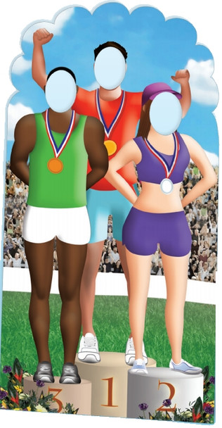 Olympics Podium Stand-in Cutout