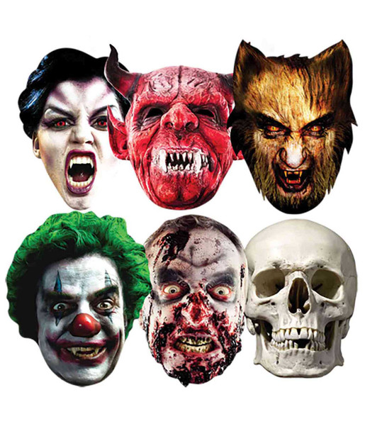 Halloween Party Face Mask (Set of 6)