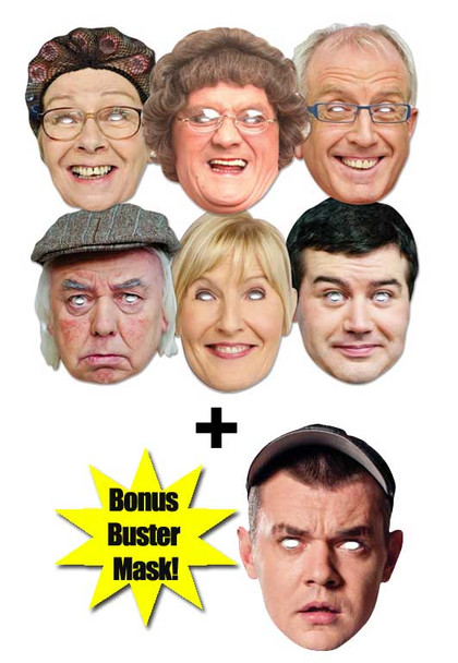 Mrs Brown's Boys Face Mask Set of 7