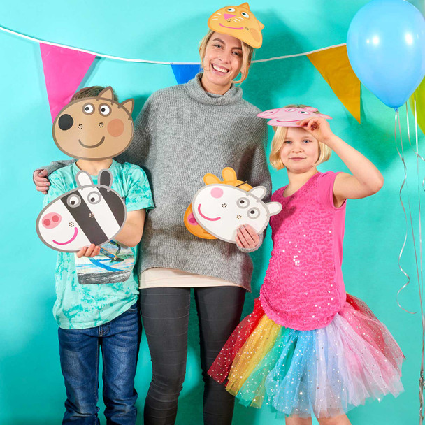 Peppa Pig gezichtsmaskers voor kinderfeestjes