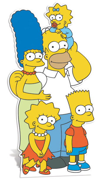The Simpsons Family cutout