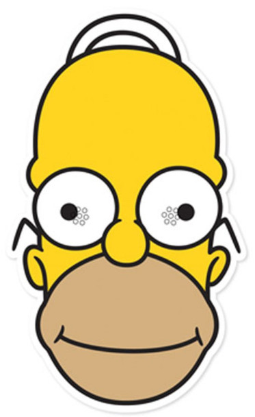 Homer Simpson Party Face Mask (The Simpsons)