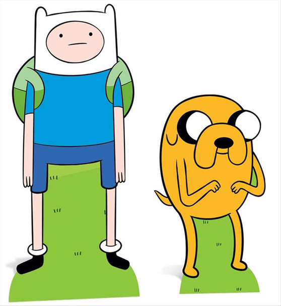 Finn and Jake from Adventure Time Cardboard Cutout Double Pack