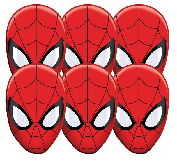 Spider-Man Party Masks Pack of 6