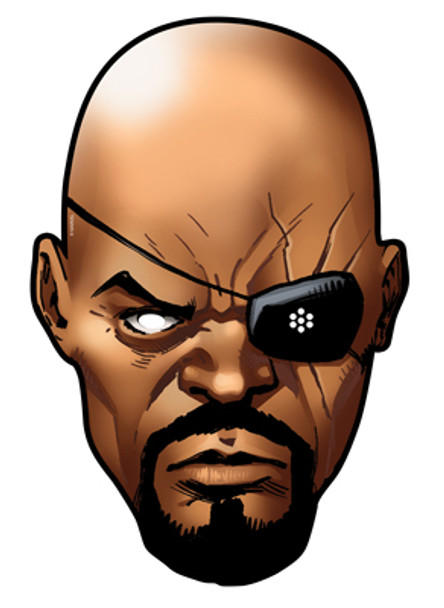 Nick Fury Card Party Face Mask