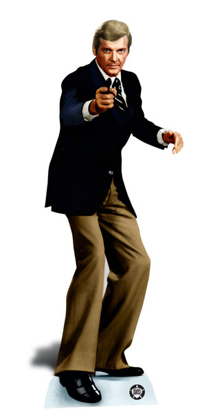 Roger Moore Bond Lifesize Cardboard Cutout