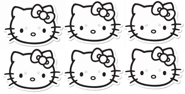 Hello Kitty Colour and Keep Party Face Mask 6 Pack