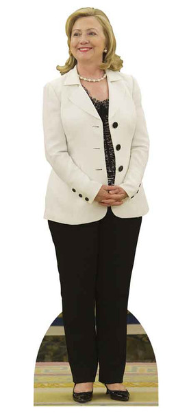 Hillary Clinton White Jacket Cardboard Cutout