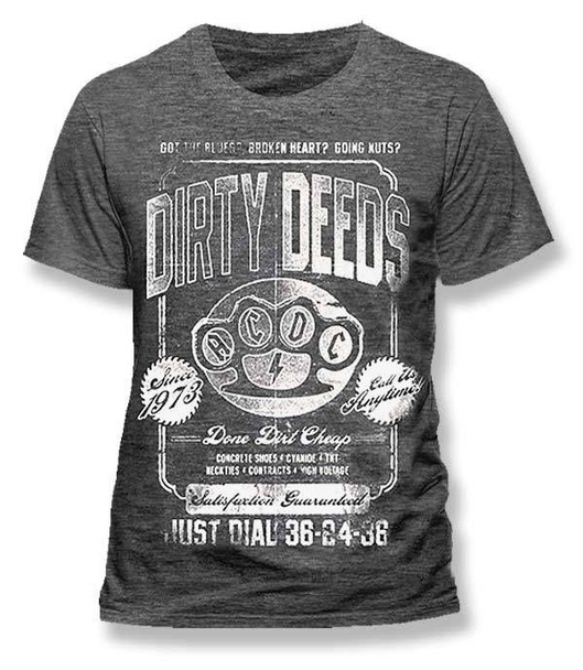 AC/DC Dirty Deeds Knuckle Duster Official Unisex T-Shirt