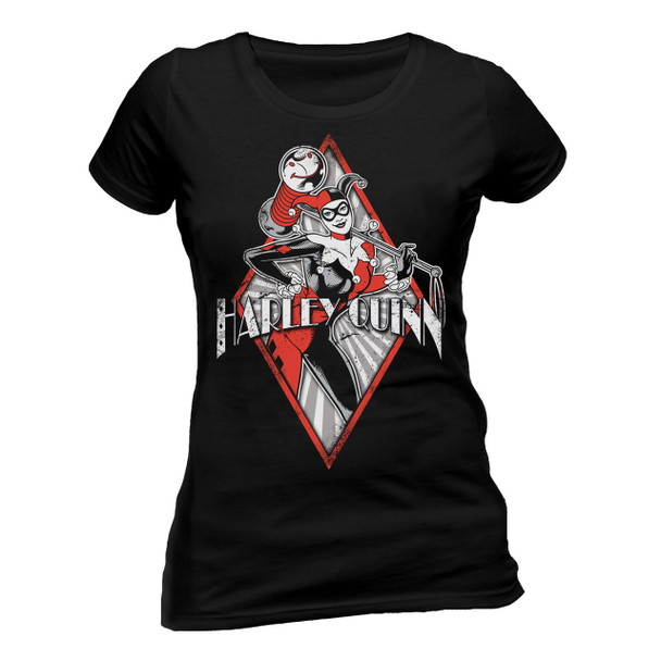T-shirt Ado Harley Quinn DC Super Hero Girls - 100% Coton - Coupe Droite - Tailles 9-14 Ans