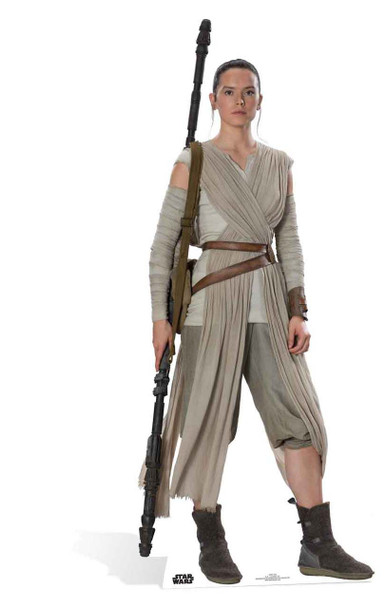 Rey Star Wars: The Force Awakens Lifesize Cardboard Cutout