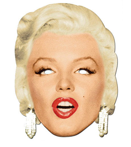 Marilyn Monroe Diamonds Celebrity Hollywood Card Party Face Mask