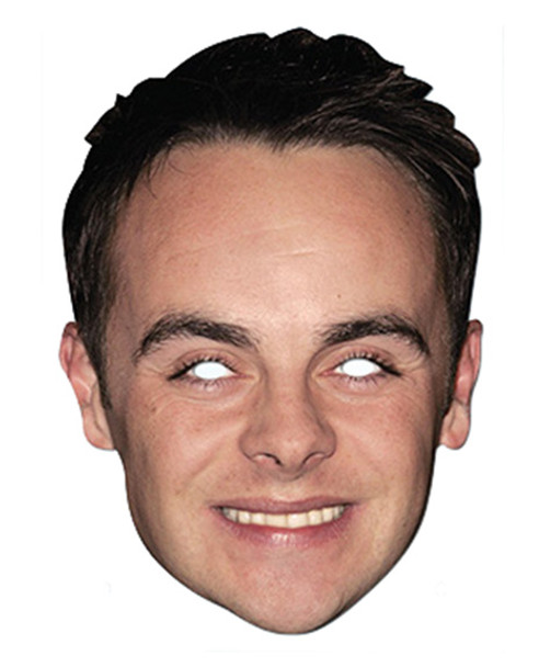 Ant McPartlin Celebrity Card Party Face Mask